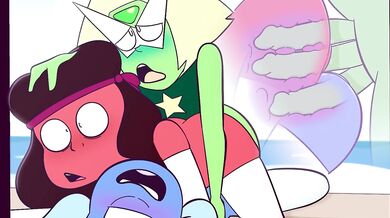 Ruby and Sapphire get Double Penetrated by Futa Peridot in 'MelieConieK's' Latest Hentai Porn Video