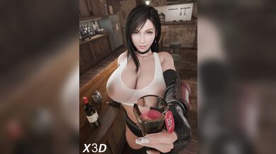 Tifa Lockhart's Super-Sized Sex Toy Playtime in Monterey Bay!