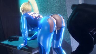 Galactic Bounty Hunter Slays Unknown Alien with Her Superhuman Powers in 'Noname55' by Samus19
