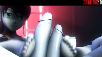 Femdom Futa Threesome with Pyrrha, Nora and Yang