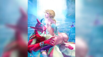 [4K][Sakimichan] Sidon and Geruda Link's Erotic Adventure