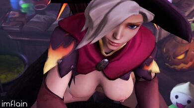 Mercy gets fucked by a horny werewolf in 'Imflain'