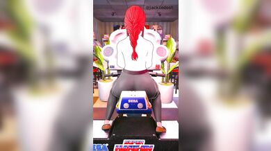Big Boobs Blonde Babe Explodes with Size in 'Makima Arcade Growth [jackiedoot]'