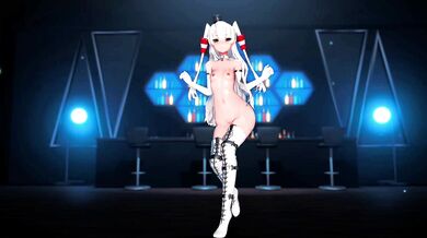 Navy Girls' Short Skirts Bring Out the Big Guns in MMD Porn Parody
