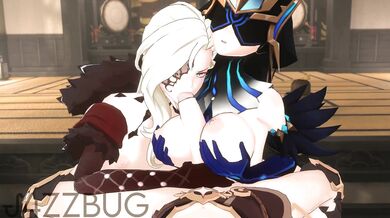 Mirror Play with Signora and J4ZZBUG [Threesome Erotica]