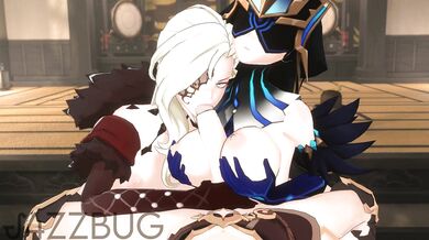 Mirror Play with Signora and J4ZZBUG [Threesome Erotica]