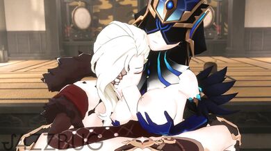 Mirror Play with Signora and J4ZZBUG [Threesome Erotica]