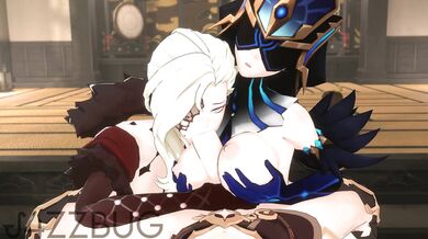 Mirror Play with Signora and J4ZZBUG [Threesome Erotica]