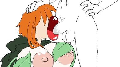 Gargantuan-Mouthed Flora Drains Cock