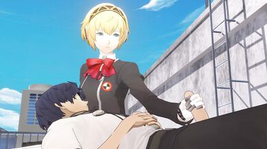 Exploring the Depths of Pleasure with Aigis on the Rooftop