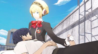 Exploring the Depths of Pleasure with Aigis on the Rooftop