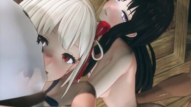 Busty milf sucks cock and gets creampied in her tight pussy while tied up with ropes!