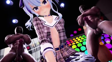 'A young student's first time with her teacher in the classroom'