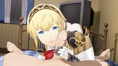 Hentai porn: Aigis in the bedroom getting fucked hard and fast!