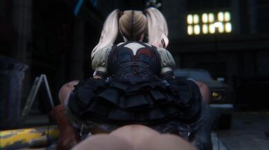 Harley Quinn Cowgirl Ride in her Arkham Asylum Outfit, with Ultra-High Definition 3D Viewing