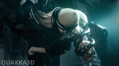 'The Dark Kitten Defeated by the Venomous Vixen in Quakka3D'