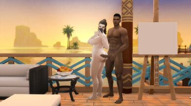 MILF and Stepbrother's Erotic Encounter in The Sims 4 (Rough Threesome)