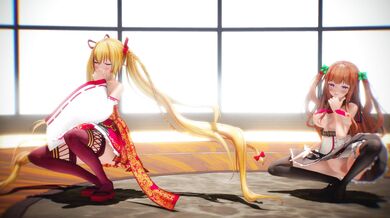 Stripping with a Twist: A Sensual Dance of Chocolate Cream and Erotic Moves (000MMD)