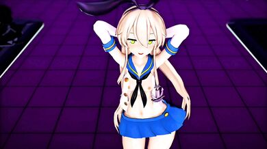 Shimakaze's Naughty Trolling in the 'Party Troll Song' MMD Porn Video by GenesisMMD