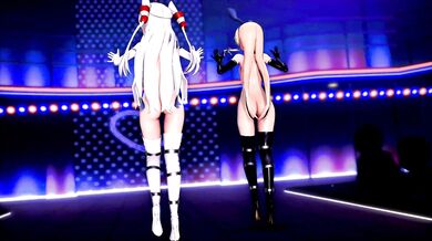 - Shimakaze and Amatsukaze Get Sweet on Each Other with Chocolate Cream in MMD R18 Porn Video 'GenesisMMD'