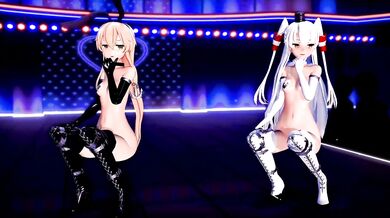 - Shimakaze and Amatsukaze Get Sweet on Each Other with Chocolate Cream in MMD R18 Porn Video 'GenesisMMD'