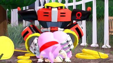 - Amy getting pounded by Omega's massive cock