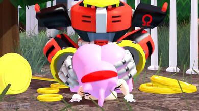 - Amy getting pounded by Omega's massive cock