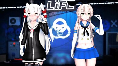 Unleashing the Bunnies: Shimakaze and Amatsukaze in Full Rabbit Mode [MMD R18]