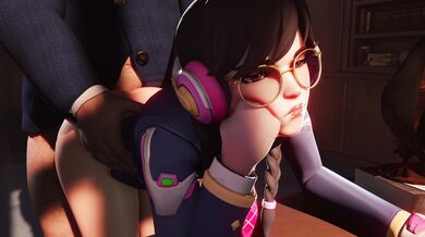 Office Slut D.Va Gets Ravished by the Boss [Baron Von Meowsberg]