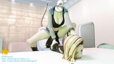 [Boldfinger42's] Dragonball Z Android 18 Gets Pounded by Her Own Huge Horse Cock