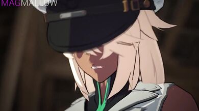 Titillating Threesome: Baiken and Ramlethal Go Hard on Magmallow's Wet Hole!