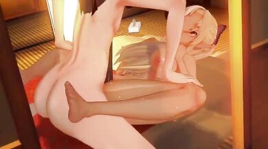 [J0T4K4] Internal Cumshots 2 - Shiranui Flare and Ninomae Ina'Nis