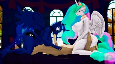 Lunatic Lesbian Lust: Princess Luna's Anal Debut