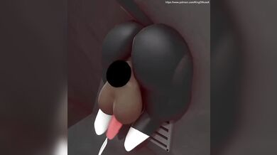 Furry Fucked in a Wall