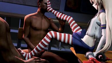 Worshipping Feet: Shimakaze's Foot Fetish Obsession (Uncensored)