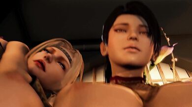 Kasumi vs Ayane: Momiji and Rachel's Threesome Debauchery
