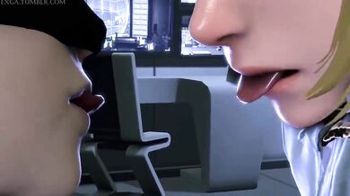 Yorha's Top Commander Taken for a Ride by Android 9S - Extreme Gangbang Action