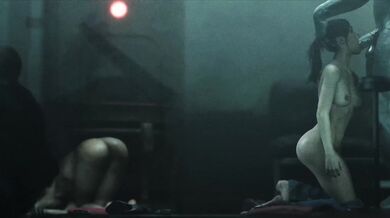 Claire Gets Double Penetrated By Mr. X's Huge Cock and Hot Fucktoy Leon In a Sideways Position