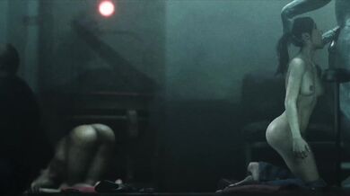 Claire Gets Double Penetrated By Mr. X's Huge Cock and Hot Fucktoy Leon In a Sideways Position