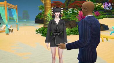 Bitchy Beach [Eps. 1]: A group of horny girls go on a beach trip and have sex with each other.