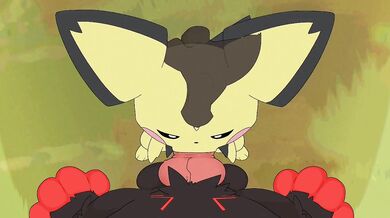Licking Lo*li Pichu's Cunt and Balls