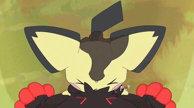 Licking Lo*li Pichu's Cunt and Balls