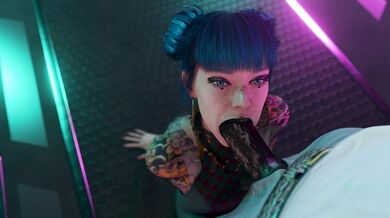 [4K] Naughty Cherry Poppin' - Black & White Pleasure Ride [Pewposterous]