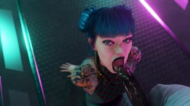 [4K] Naughty Cherry Poppin' - Black & White Pleasure Ride [Pewposterous]