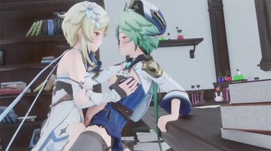 A Night in Mondstadt - Happy Accident part 2(no sound) Rewritten: Happy Accident in Mondstadt: A Soundless Night of Pleasure, Part 2Rewritten: Happy Accident in Mondstadt: A Soundless Night of Pleasure, Part 2