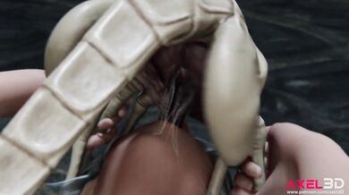 - Tentacle Ra*pe by Facehuggers