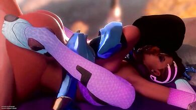 Pharah's Naughty Three-way Hookup - The Angelic Horny Experience