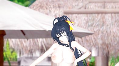 Ultra HD Rias & Akeno Threesome with Big Daddy Cobby!