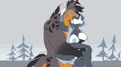 Anal penetration from behind