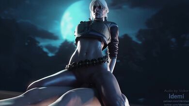 Under the Moonlight: Ciri Takes It All In (The Witcher 3)